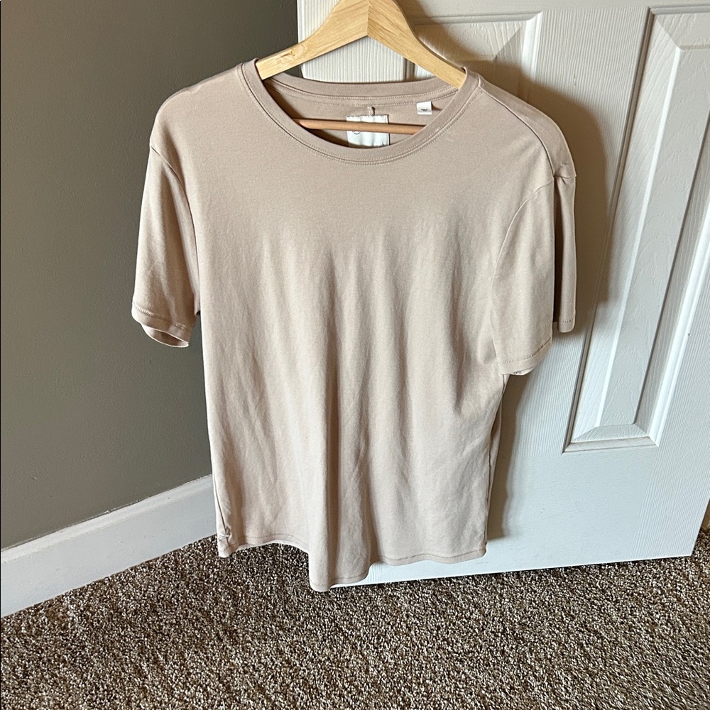 Cuts Clothing Light Beige Short Sleeve Tee